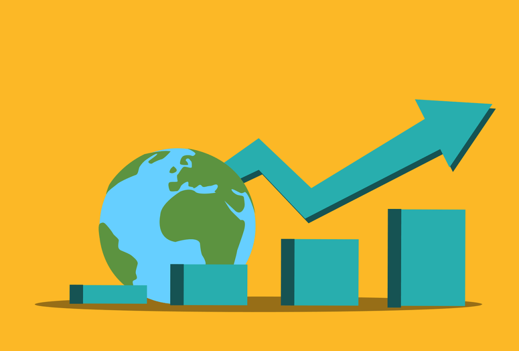 world, growth, statistics, chart, global, earth, planet, investment, economy, map, world map, market, business, commerce, data, success, globe, finance, international, arrow, revenue, analysis, economic, concept