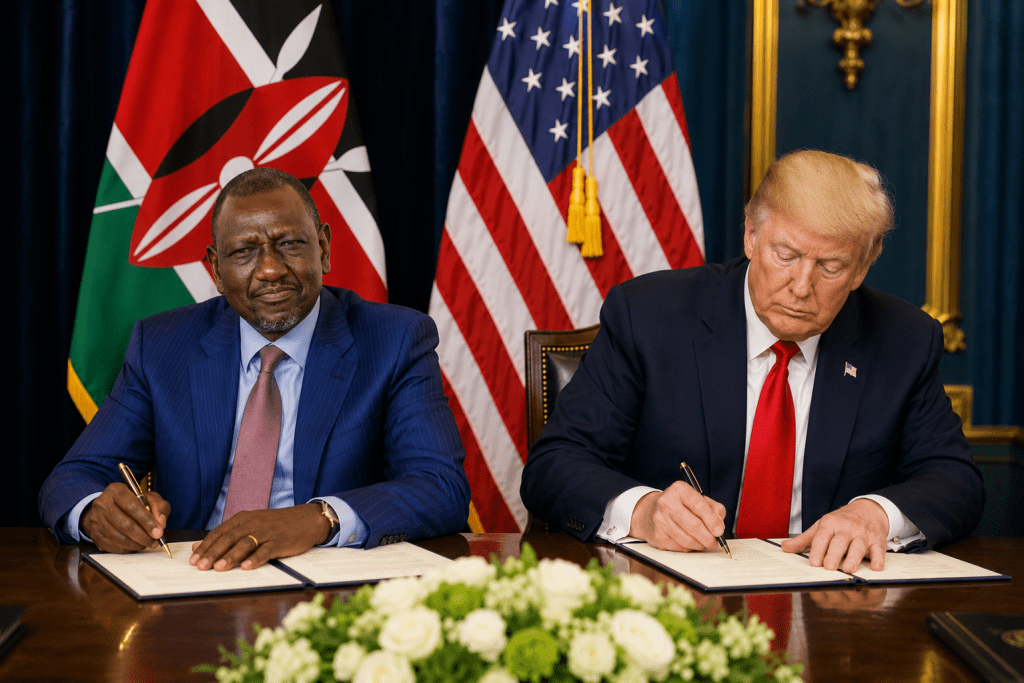 Ruto and Donald Trump