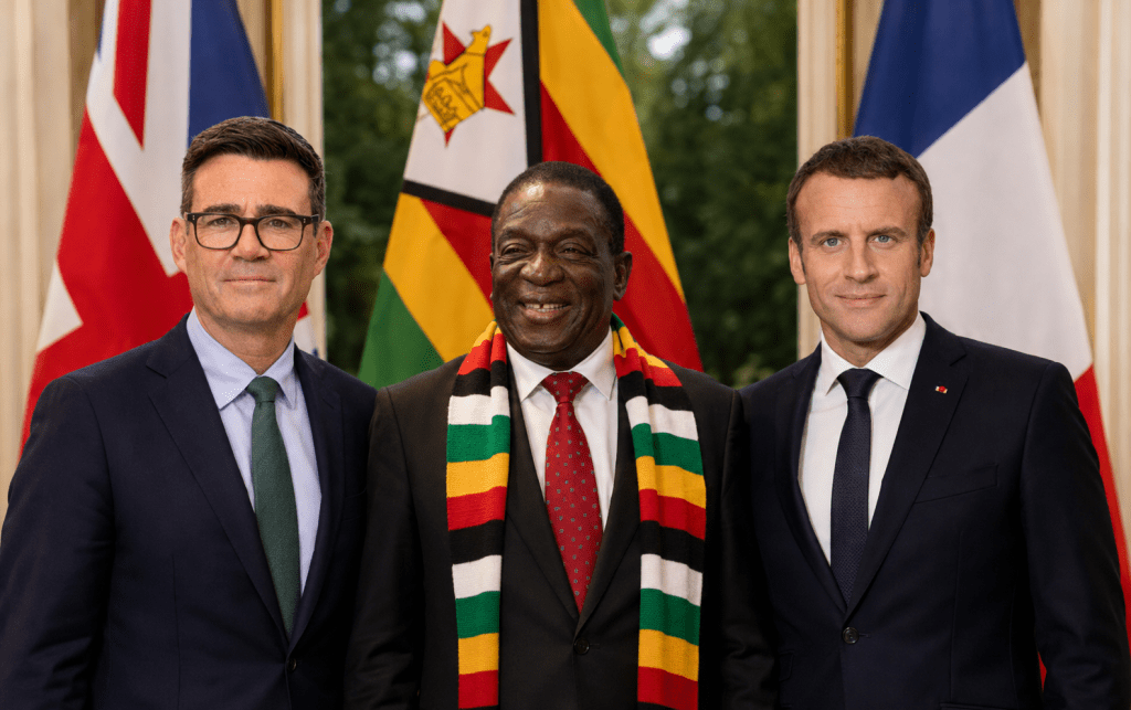 France, UK and Zimbabwe